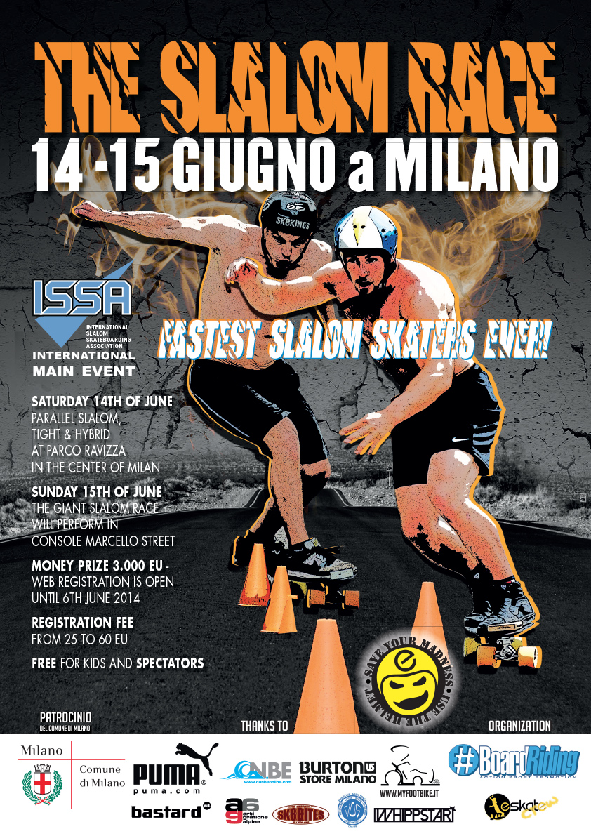 The Slalom Race 2014 - Longboard Milano